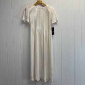 VTG Positive Attitude Women Boho Chic Cottage Trad Wife Dress Size 12P Homestead
